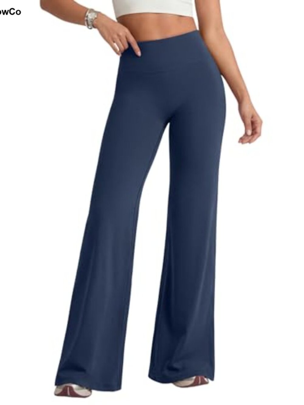 High Waisted Flare Leggings Tummy Control Butt Lifting Wide Leg Yoga Pants